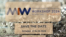 12th Metallization and Interconnection Workshop for Crystalline Solar Cells (MIW)